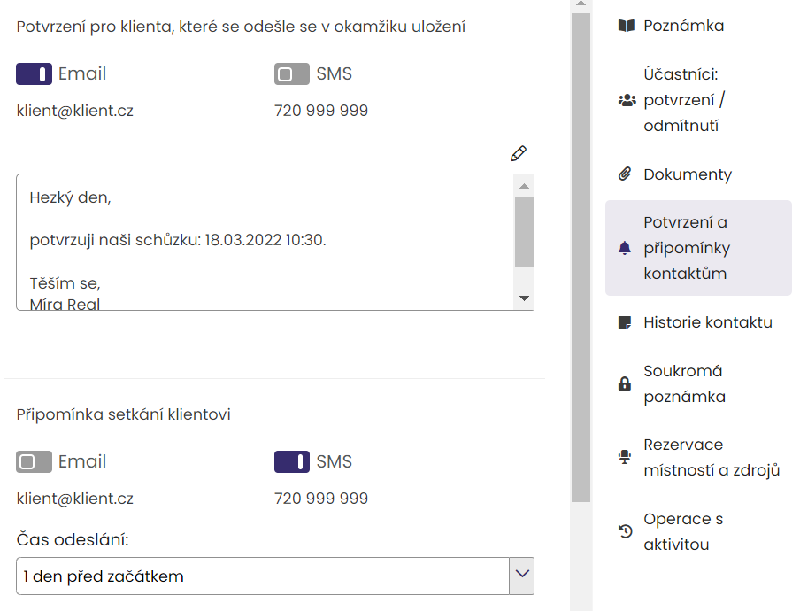 potvrzení termínu real Potvrzení termínu MLM