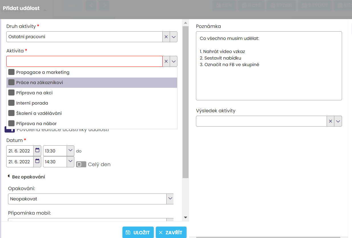 jak neztrácet čas a plánovat ostatní aktivity